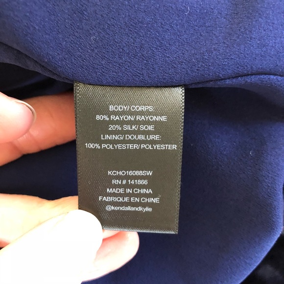 NWT Kendall + Kylie Velvet Side Slit Midi Skirt - Picture 7 of 7